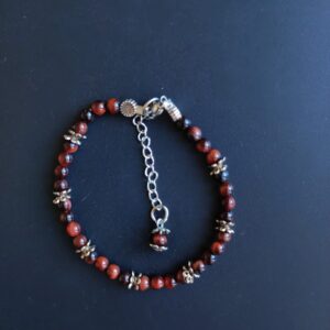Bracelet œil de taureau (4 mm)et entretoises
