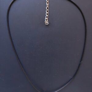 Collier cordon et pendentif cône Aventurine verte