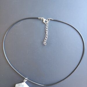 Collier cordon et pendentif étoile de David en Labradorite