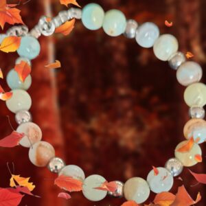 Bracelet multi-Amazonite véritable en 8mm