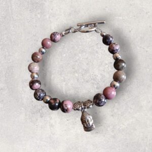 Bracelet Rhodonite véritable en 8mm