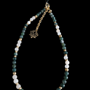 Bijoux de téléphone Agate mousse véritable
