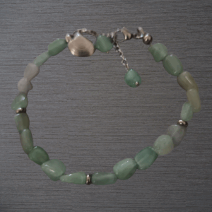 Chaîne de cheville Aventurine verte véritable