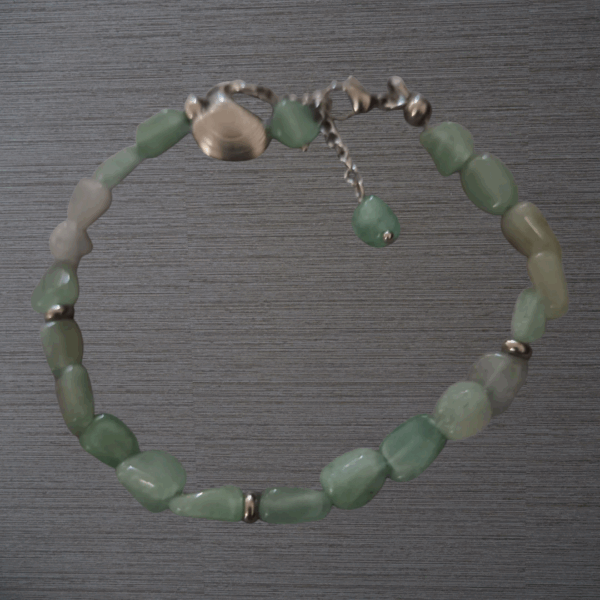 Chaîne de cheville Aventurine verte véritable