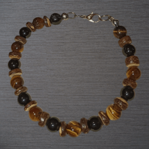 Bracelets homme Oeil de tigre véritable et Onyx