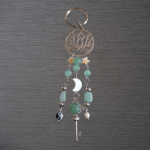 Porte-clés Aventurine verte véritable