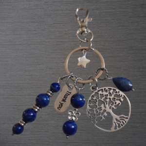 Porte-clés Lapis Lazuli véritable