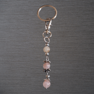 Porte-clés Quartz Hématoïde véritable