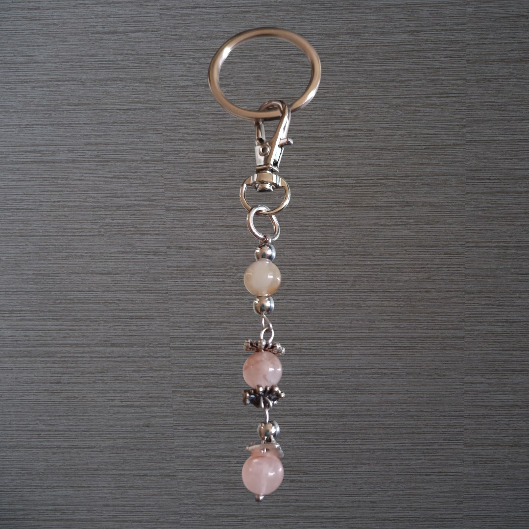 Porte-clés Quartz Hématoïde véritable