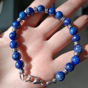 Panier réservé Danielle, Bracelet homme Lapis lazuli véritable en 8mm